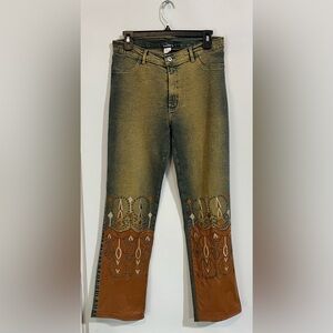 BrazilRo XX Western Style Boot Cut Jean‎ Size 10 Inseam 30”